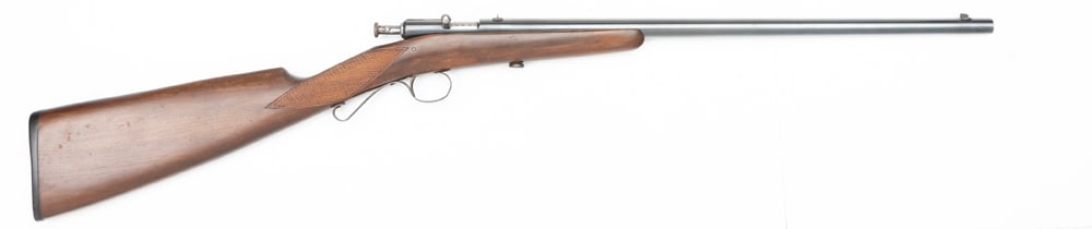 Vintage Winchester, Model 02-22 Take down, Single Shot Rifle, SN NV, .22 caliber, 18" barrel,: Vintage Winchester, Model 02-22 Take down, Single Shot Rifle, SN NV, .22 caliber, 18" barrel, excellent blue original finish, nice wood with original butt plate. EARLE ESTATE.