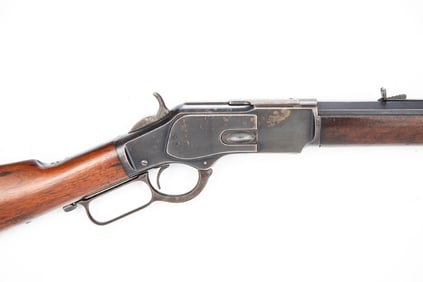 Excellent & rare antique Winchester, Model 1873 Lever Action Rifle, SN 289627B, Atlanta Police #1.