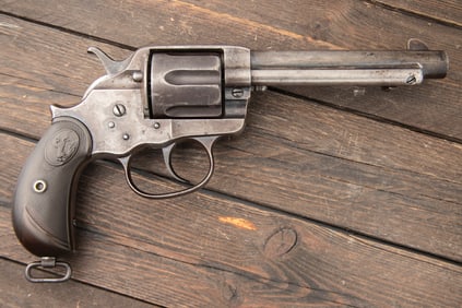 Antique Colt 1878 DA Revolver, SN 24841, ATLANTA POLICE No. 128 engraved on back strap. ColtModel