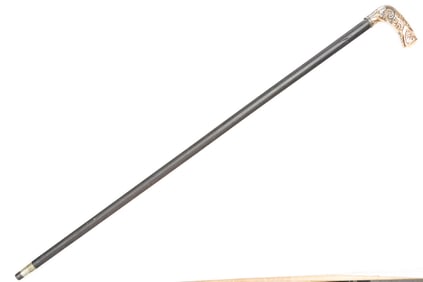 Presentation Cane "Presented to R.W. Loehran by Police Force of Oklahoma City, December 5, 1902".