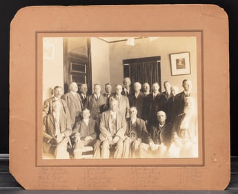 Three vintage Photographs of early Lawmen to include: (1)  A Photograph of 20 Lawmen that include