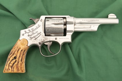 Lawman’s Smith & Wesson Revolver, .44 Hand Ejector, SN 31694, Identified, Inscribed. Manufactured