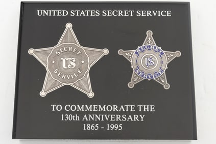 Beautiful Commemorative Paperweight commemorating 130th Anniversary of the United States Secret