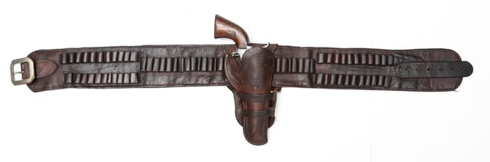 Antique, marked Money Belt and Holster. This style belt is sometimes referred to as aRanger Belt as