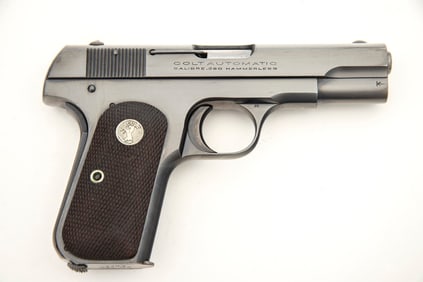 Factory Boxed Colt, Model 1903 Semi-Auto Pistol, .380 caliber, SN 101477, excellent blue finish with