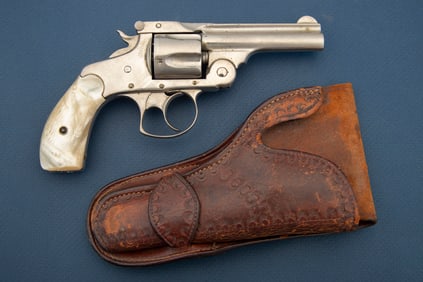 Antique Smith & Wesson, 3rd Model, DA Revolver, (Tip-Up), .38 caliber, SN 150275, most of the