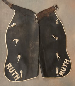 Scarce and very desirable pair of beautiful Bat Wing Show Chaps, that once were the property of Ruth