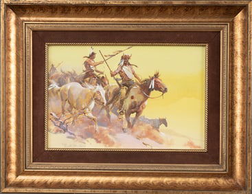 Original Watercolor on Paper by noted Artist Gerald McCann, (American 1916-1995), signed at lower