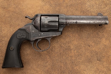 Colt Bisley Model, SA Revolver, .41 caliber, SN 225972, manufactured 1902, blue finish turned to
