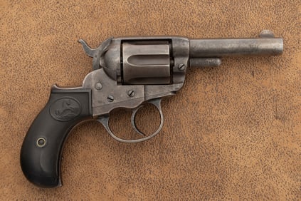 Antique Colt, Model 1877, "Lightning" DA Revolver, .38 caliber, SN 89686, blue finish, case hardened