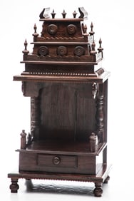 Very unique Victorian Rosewood table top model Stand, circa 1870s, incredible amount of workmanship