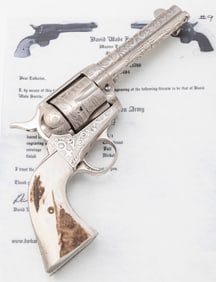 Beautiful Engraved Colt SAA Revolver, SN 281692, by well-known Texas Master Engraver, David Wade