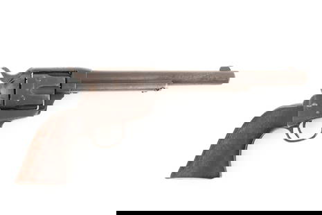 Antique Colt SAA Revolver, SN 89105, .44 caliber, manufactured in 1883. This is a 6-shot revolver: Antique Colt SAA Revolver, SN 89105, .44 caliber, manufactured in 1883. This is a 6-shot revolver with a 7 1/2” barrel. Serial number matches on the frame, trigger guard and backstrap with the l