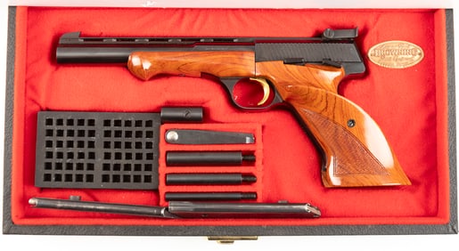 Belgium Browning, Medalist, .22 caliber, Semi-Auto Target Pistol, SN 14736T69, blue finish, 6 3/4"