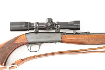 Belgium Browning, Grade 1, Semi-Auto Rifle, Take-Down Model, .22 LR caliber, SN NV, blue finish, 19"
