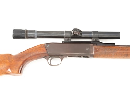 Vintage Remington, The Speedmaster 231, Semi-Auto Rifle, .22 LR caliber, SN 28281, dark brown aged