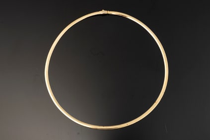Ladies 14kt yellow gold 6 mm domed omega. Replacement Value: $3,640. The Late Joe & Billie