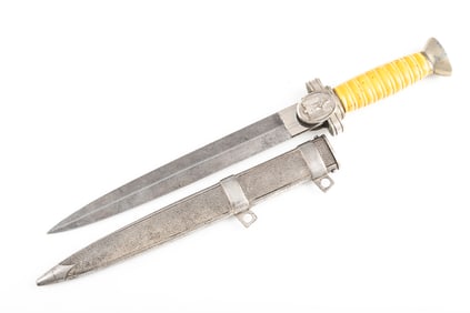 German Red Cross (DRK) Social Welfare Dagger. This example has no maker mark. The blade is straight,