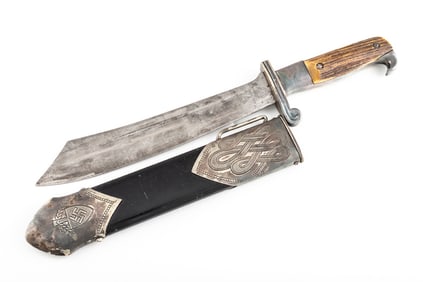 Reichs Arbeits Dienst (RAD) Subordinate’s Rank Dagger by Wusthoff, Solingen. Scabbard displays