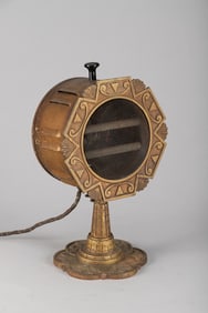 Most unusual vintage Table Heater, cast iron & tin, made by Markel Electric Heat/Aire, Model