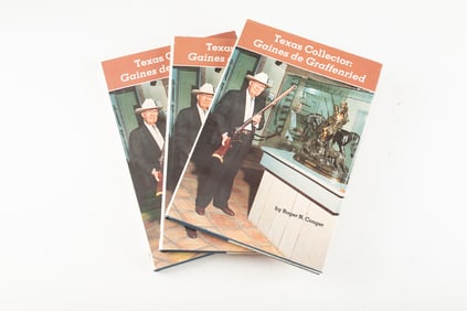 Collection of three unused Books, all titled " Texas Collector: Gaines de Graffenried" by Roger N.
