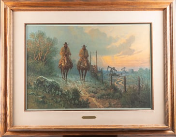 Signed and Numbered Limited Edition Print by the late Texas Artist G. Harvey, (1933-2017), titled "A