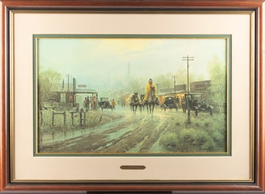 Signed and Numbered Limited Edition Print by the late Texas Artist G. Harvey (1933-2017), titled
