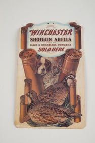 Vintage Winchester Cardboard hanging Advertisement, colors are vivid, very good condition, shows
