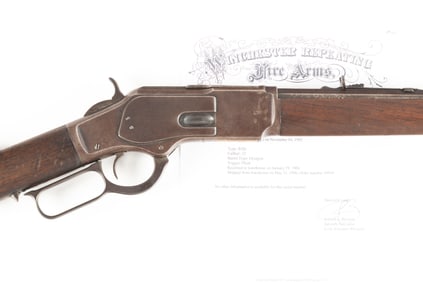 Vintage Winchester, Model 1873, Lever Action Rifle with Factory Letter that states: SN 601381. Type: