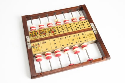 Antique Rosewood Gamblers Counter manufactured by The Geo. Mason Co., Denver, when closed it
