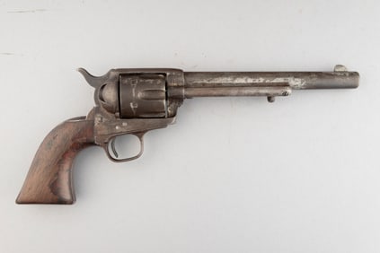 Antique Colt SAA Revolver, .45 caliber, SN 26419, manufactured 1876, retains some of its original