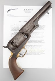 Antique Colt, 3rd Model Dragoon, .44 caliber, SN 15780, manufactured 1856. Colt comes with a two
