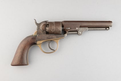 Vintage Percussion Navy Revolver, believed to be manufactured by J.M. Cooper, five-shot, .36