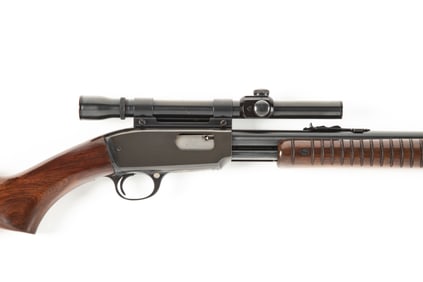 Winchester, Model 61, Slide Action Rifle, .22 SL or LR caliber, SN 316331, excellent blue finish,
