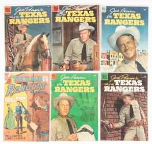 Collection of six Comic Books. Five are titled "Jace Pearson's Tales of the Texas Rangers" by Dell