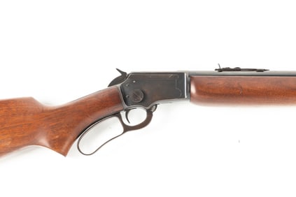Marlin, Model 39 A, Lever Action Rifle, .22 caliber, SN E22693, blue finish, retains majority of