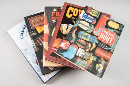 Collection of Five Reference and Coffee Table Books to include: (1) "The Cowboy Boot Book" by Tyler