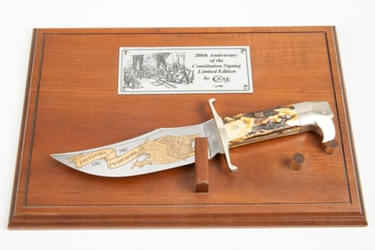Case Clip Point Bowie Knife celebrating the 200th Anniversary of the Signing of the Constitution.