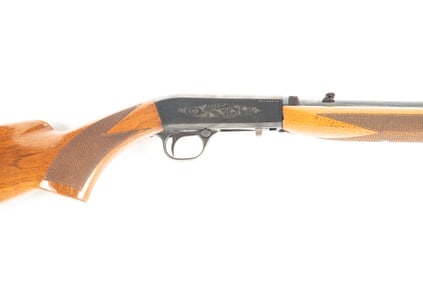 Belgium Browning, .22 caliber, Take Down, Auto Rifle, SN NV, blue finish, 19" barrel, nice overall