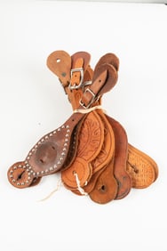 Collection of five (5) pairs of two-piece Straps. Will be sold as one lot. Maples Estate.