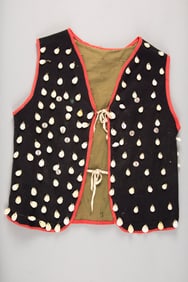 This lot will consist of the following two Items: A Wild West Wool Vest on Trades Cloth decorated