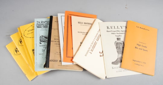 Collection of 13 Paper Back Pocket Books and Catalogs to include: Two "Roping the 101 Ranch" by