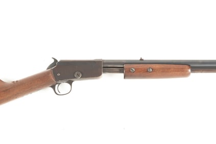 Marlin, Model 1, Slide Action Rifle, .22 S.L. & L.R. caliber, SN 610, blue finish, 20" round barrel,