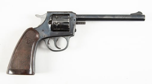 H&R, Model 922 Double Action Revolver, .22 caliber, SN M65520, blue finish, 6" barrel, original