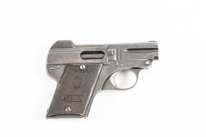Steyr, Semi-Auto Pocket Pistol, 6.35 caliber, SN 74591A, blue finish, 2" barrel, overall very good