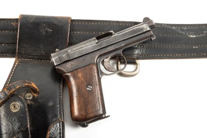 Mauser, Semi-Auto Pistol, Model 1914, .7.65 caliber, SN 302951, dark brown aged patina, 4" barrel,