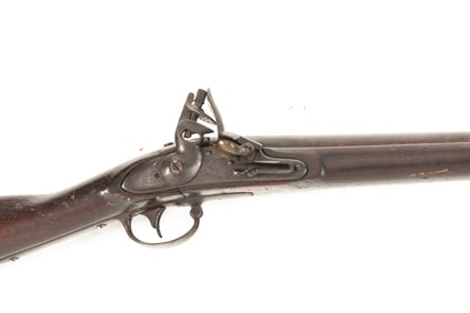 Early Flintlock, U.S. Springfield, Model 1833, Three Band Musket, .70 caliber bore, SN NV, 40"