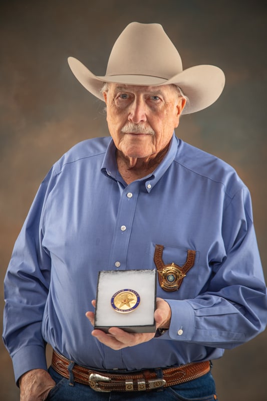 Historic Circle Star Badge marked "UNITED STATES / MARSHAL / BICENTENNIAL / 1789 - 1989", at one: Historic Circle Star Badge marked "UNITED STATES / MARSHAL / BICENTENNIAL / 1789 - 1989", at one time belonging to Texas Ranger Captain and U.S. Marshal Clint T. Peoples. These were Special Edition Ba