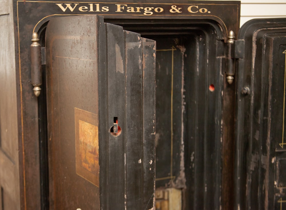 Antique, double door, floor model Iron Safe, manufactured by "DIEBOLD SAFE & LOCK CO., CANTON, - 5