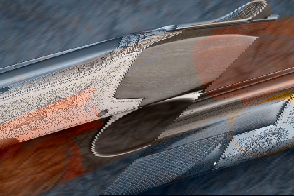 Belgium Browning O/U Pigeon Grade three (3) barrel Skeet Set, in 20/28/410 gauges, Shotgun, SN: Belgium Browning O/U Pigeon Grade three (3) barrel Skeet Set, in 20/28/410 gauges, Shotgun, SN 49917V8, mfg. 1968, all barrels are 28", all marked Skeet/Skeet, the 410 barrel exhibits partial rust, th